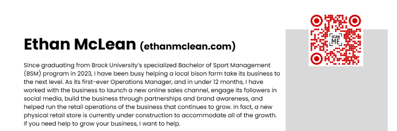 Ethan McLean Resume Download